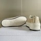 Dior Walk'n'Dior Platform Sneakers In Gold-Tone Dior Oblique Cotton