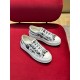 Dior Walk'n'Dior Platform Sneakers In White Plan de Paris Cotton Embroidered