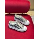 Dior Walk'n'Dior Platform Sneakers In Blue Oblique Embroidered Cotton