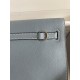 Hermes Kelly Danse II Handmade Bag In Blue Lin Evercolor Calfskin