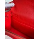 Hermes Kelly Danse II Handmade Bag In Red Evercolor Calfskin