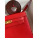 Hermes Kelly Danse II Handmade Bag In Red Evercolor Calfskin