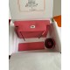 Hermes Kelly Danse II Handmade Bag In Rose Lipstick Evercolor Calfskin