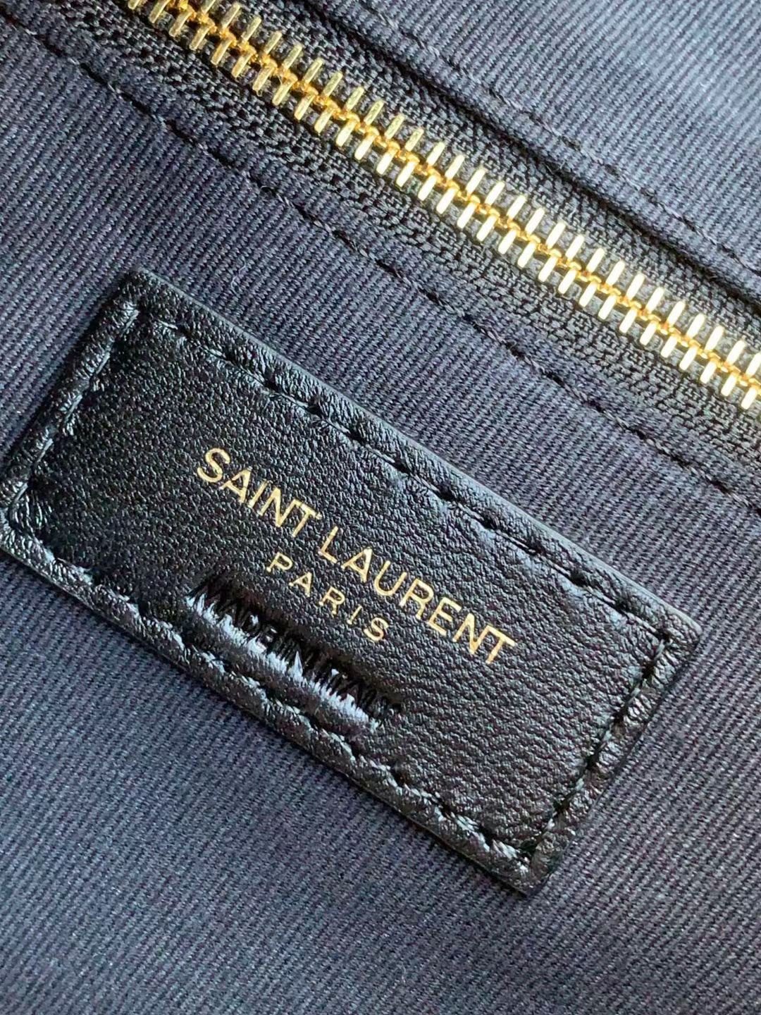 Saint Laurent Joe Backpack In Black Quilted Lambskin