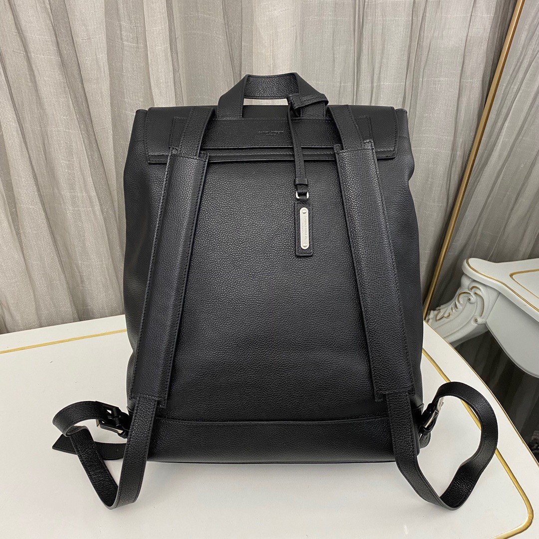 Saint Laurent Sac De Jour Backpack In Black Grained Leather