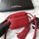 Saint Laurent Lou Belt Bag In Red Quilted Calfskin