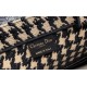 Dior Large Book Tote Bag In Beige Houndstooth Embroidery Canvas