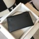 Hermes Kelly Pochette Clutch Bag In Black Epsom Leather