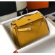 Hermes Kelly Pochette Clutch Bag In YellowEpsom Leather