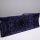 Dior Large Book Tote Bag In Blue KaleiDiorscopic Embroidered Cotton