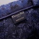 Dior Large Book Tote Bag In Blue KaleiDiorscopic Embroidered Cotton