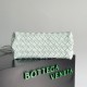 Bottega Veneta Small Andiamo Bag In Glacier Intrecciato Lambskin