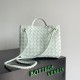 Bottega Veneta Small Andiamo Bag In Glacier Intrecciato Lambskin