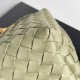 Bottega Veneta Small Andiamo Bag In Travertine Intrecciato Lambskin