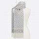 Dior Oblique Scarf In Grey Cashmere