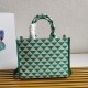 Prada Symbole Small Bag In Green/White Jacquard Fabric