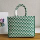 Prada Symbole Large Bag In Green/White Jacquard Fabric