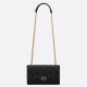 Dior Caro Belt Pouch with Chain In Black Calfskin