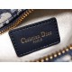 Dior Belt Pouch In Blue Oblique Canvas