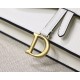 Dior Saddle Belt Bag In White Grained Calfskin