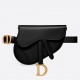 Dior Saddle Belt Pouch In Black Smooth Calfskin