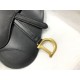 Dior Saddle Belt Pouch In Black Smooth Calfskin