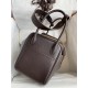 Hermes Lindy 26 Handmade Bag In Ebene Clemence Leather