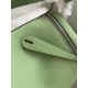 Hermes Lindy 26 Handmade Bag In Vert Cypres Clemence Leather