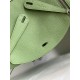 Hermes Lindy 26 Handmade Bag In Vert Cypres Clemence Leather