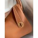 Hermes Lindy 26 Handmade Bag In Gold Evercolor Leather