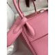 Hermes Lindy 26 Handmade Bag In Rose Confetti Swift Calfskin