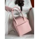 Hermes Lindy 26 Handmade Bag In Rose Sakura Swift Calfskin