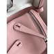 Hermes Lindy 26 Handmade Bag In Rose Sakura Swift Calfskin