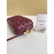 Bottega Veneta Knot Minaudiere On Strap In Barolo Foulard Intreccio