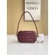 Bottega Veneta Knot Minaudiere On Strap In Barolo Foulard Intreccio