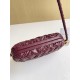 Bottega Veneta Knot Minaudiere On Strap In Barolo Foulard Intreccio