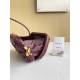 Bottega Veneta Knot Minaudiere On Strap In Barolo Foulard Intreccio