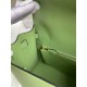 Hermes Kelly Sellier 28 Handmade Bag In Vert Criquet Epsom Calfskin