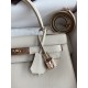 Hermes Kelly Sellier 28 Handmade Bag In Craie Evercolor Calfskin