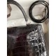 Hermes Kelly Sellier 28 Handmade Bag In Black Crocodile Niloticus Shiny Skin