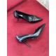 Prada Pumps 85mm In Black Brushed Leather