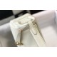 Hermes Lindy Mini Bag In Craie Clemence Leather GHW