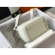 Hermes Lindy Mini Bag In Craie Clemence Leather GHW