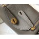 Hermes Lindy Mini Bag In Etain Clemence Leather GHW