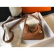 Hermes Lindy Mini Bag In Gold Clemence Leather GHW