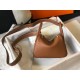 Hermes Lindy Mini Bag In Gold Clemence Leather GHW