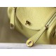 Hermes Lindy Mini Bag In Jaune Poussin Clemence Leather GHW