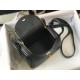 Hermes Lindy Mini Bag In Black Clemence Leather GHW