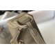 Hermes Lindy Mini Bag In Taupe Clemence Leather GHW