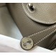 Hermes Lindy Mini Bag In Taupe Clemence Leather PHW